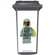 Lego Bobba Fett Wheelie Bin Sticker Panel